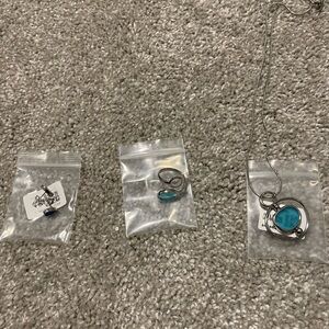 Turquoise Opal Stone Jewelry Set